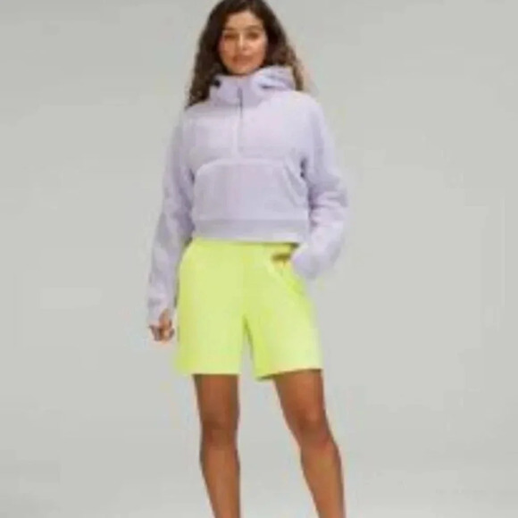 Lululemon Scuba  Oversized Half-Zip Fleece Hoodie Faint Lavender M/L - Picture 1 of 12
